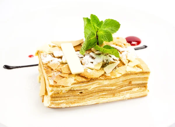 Piece of cake napoleon — Stock Photo, Image