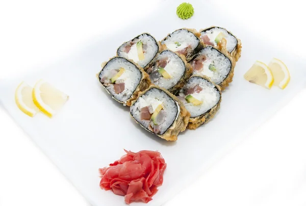 Japonské sushi ryby a mořské plody — Stock fotografie