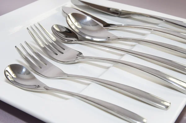 Spoon fork knife — Stock Photo, Image