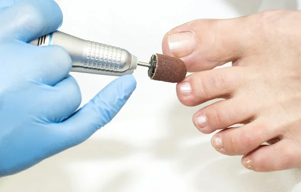 Processo de pedicure — Fotografia de Stock