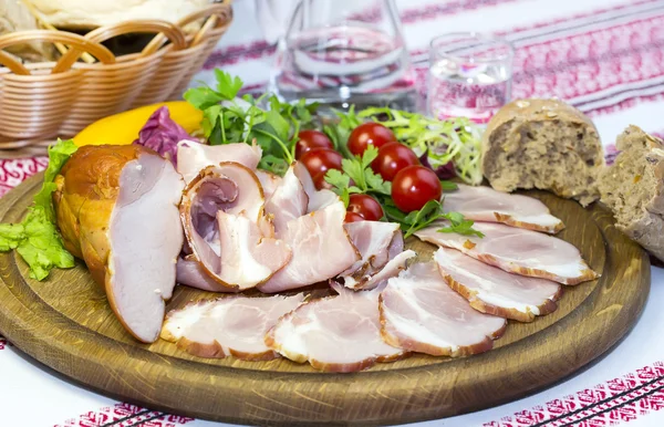 Bacon on the table — Stock Photo, Image