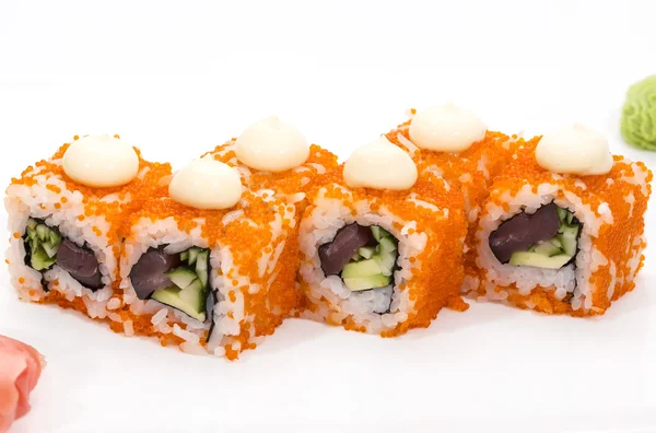Japanese sushi fish and seafood — Stock Photo, Image
