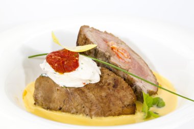 Kabak soslu fırında et