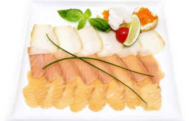 havyar sandviç dilimlenmiş