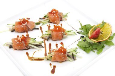 et ve yeşillik ve rulo