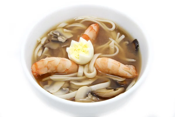 Японский суп с креветками — стоковое фото