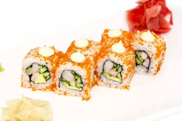 Sushi japonés pescado y mariscos — Foto de Stock