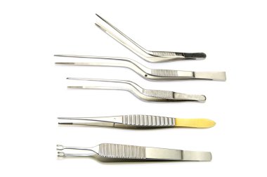 Steel surgical instruments clipart