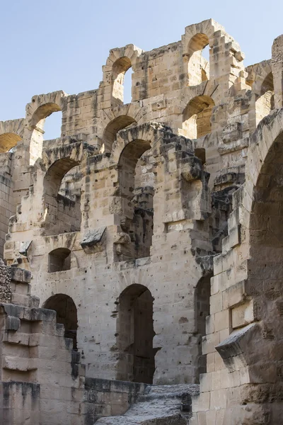 Ruins of the largest colosseum  El Jem,Tunisia — Stock Photo, Image