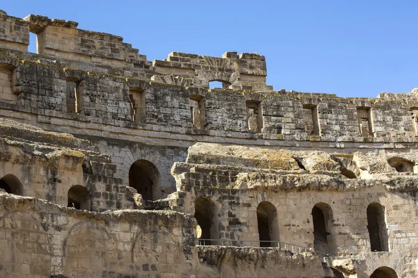 Ruins of the largest colosseum  El Jem,Tunisia — Stock Photo, Image
