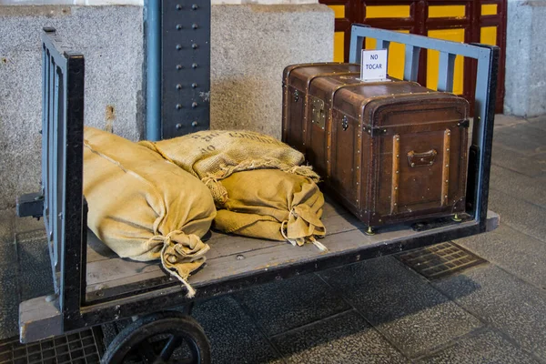 Madrid Espagne Mars 2018 Musée Histoire Développement Transport Ferroviaire — Photo