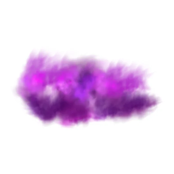 Purple Poisonous Gas Dust Smoke Effect Realistic Scary Mystical Fog — Vetor de Stock