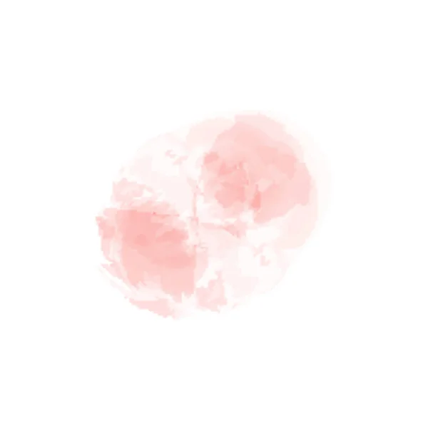 Blush Fluid Painting Abstract Pink Apricot Watercolorspot Splash Spring Wedding — Stockvektor