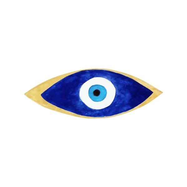 现代护身符设计 Hamsa眼 魔法巫术符号 邪恶眼或土耳其符号 — 图库照片