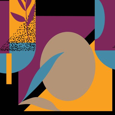 Gökkuşağı şekilleri, kıvrımlar, kavisler. Soyut, dikişsiz desen, çeşitli çizgiler ve şekiller. El çizimi vektör çizimi çizimleri. İş sunumu için İskandinav tarzı tasarım.