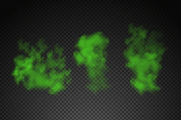 Humo Gases Venenosos Vapor Tóxico Químico Verde Olor Mal Olor — Archivo Imágenes Vectoriales