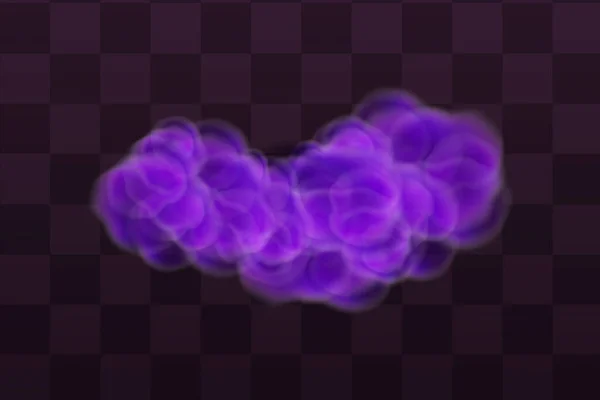 Purple Poisonous Gas Dust Smoke Effect Realistic Scary Mystical Violet — Vettoriale Stock