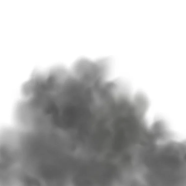 Realistischer Vektor Isoliert Auf Transparentem Hintergrund Staubwolke Mit Schmutz Zigarettenrauch — Stockvektor