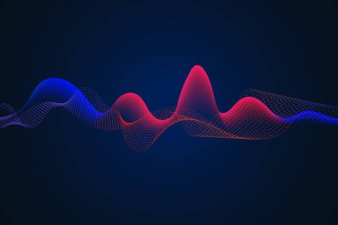 Sanat tasarımı ışık saçıyor. Lazer alanı. Karanlık arka planda ışıldayan lazer ışınları kesişiyor..