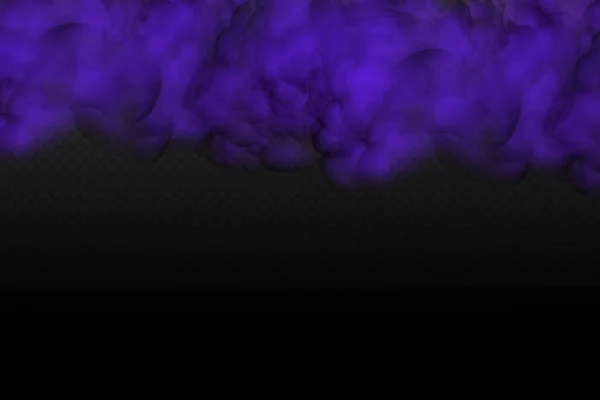 Purple Poisonous Gas Dust Smoke Effect Realistic Scary Mystical Violet — Stock vektor