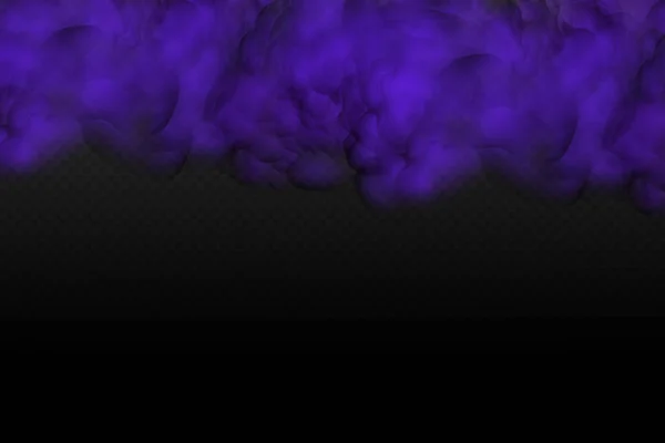 Purple Poisonous Gas Dust Smoke Effect Realistic Scary Mystical Violet — Vector de stock