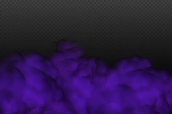 Efecto Gas Venenoso Púrpura Polvo Humo Niebla Violeta Mística Miedo — Archivo Imágenes Vectoriales