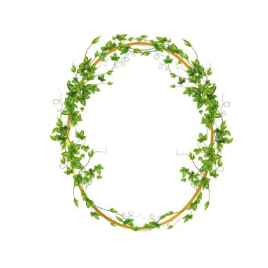 Abstract invitation design with leaves, tvigs and geometric frame.Golden frame with green branch.Herbal minimalistic vector frame.Greenery wedding square invitation.