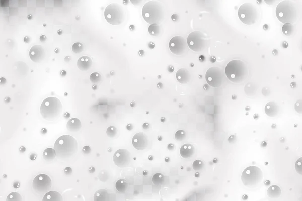 Stream Soap Solution Realistic White Cold Beer Foam Bubbles Flowing — Image vectorielle