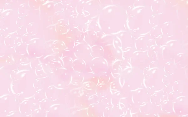 Schampo Bubblor Textur Set Bad Rosa Skum Isolerad Transparent Bakgrund — Stock vektor