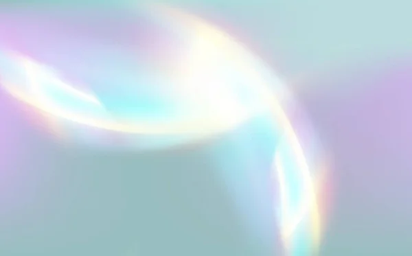 Glare Reflection Water Glass Rainbow Highlights Black Background Glittering Particles — ストックベクタ