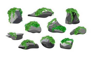 Kıyı çakıl taşları, çakıl taşları, çakıl taşları, mineraller ve jeolojik oluşumlar. Çeşitli şekil ve bitkilerden taşlar koleksiyonu. Kaya parçaları, kaya parçaları ve yapı malzemeleri..