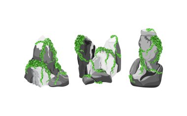 Kıyı çakıl taşları, çakıl taşları, çakıl taşları, mineraller ve jeolojik oluşumlar. Çeşitli şekil ve bitkilerden taşlar koleksiyonu. Kaya parçaları, kaya parçaları ve yapı malzemeleri..