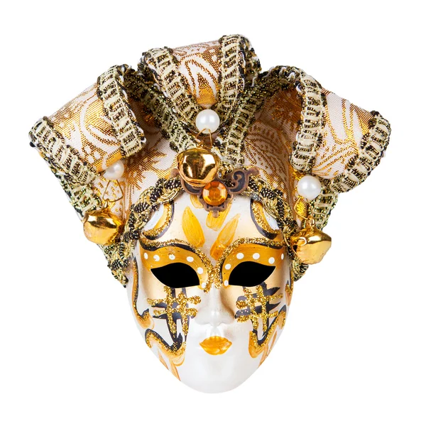 Máscara veneciana de oro — Foto de Stock