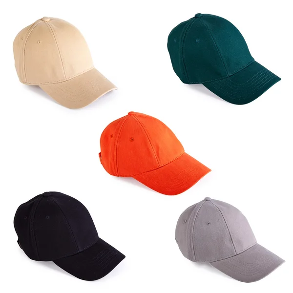 Cappelli da baseball colorati — Foto Stock