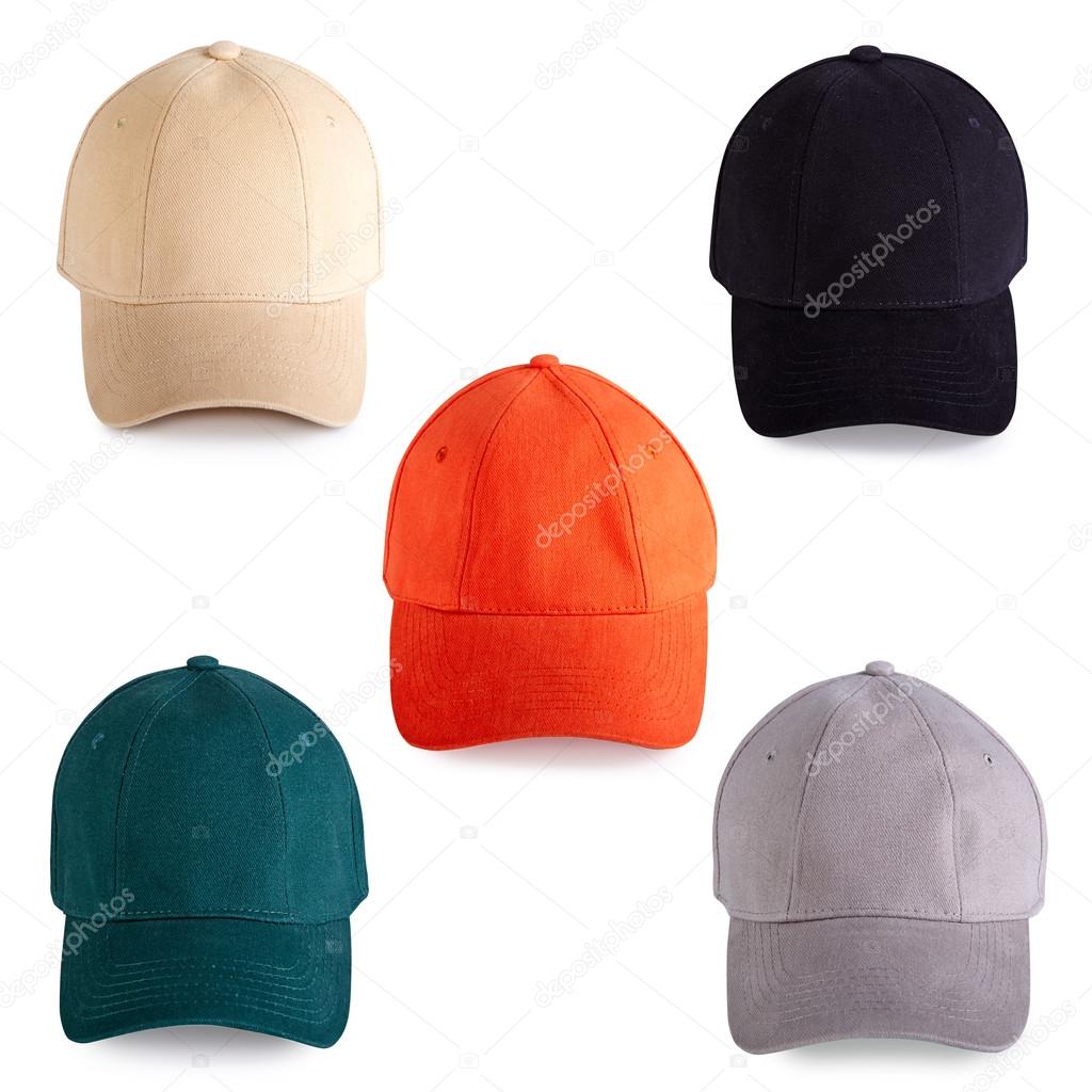 Colorful baseball caps