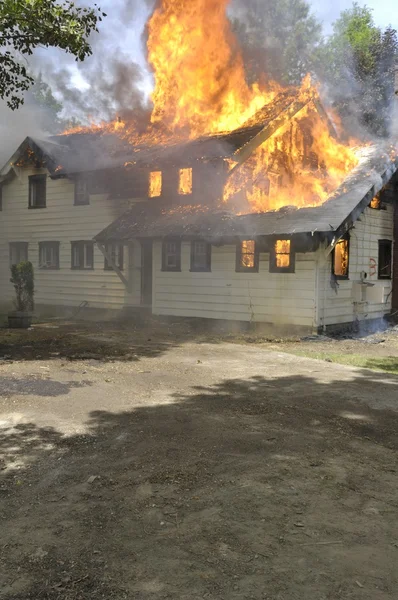 Casa Incendio — Foto Stock