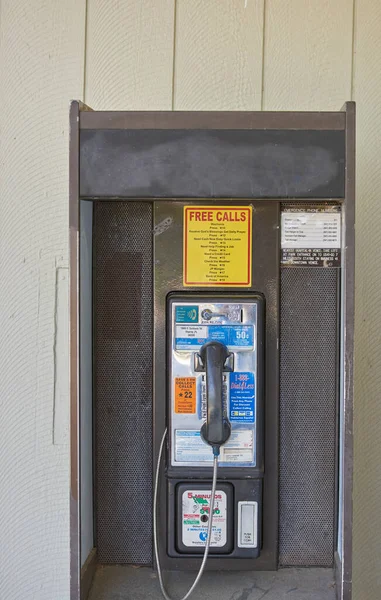 Телефонна Будка Державному Парку Імені Оскара Шерера Оспрі Флорида — стокове фото
