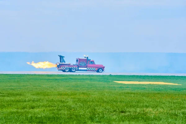 Cleveland Air Show September 2022 Hot Streak Jet Truck Rast — Stockfoto