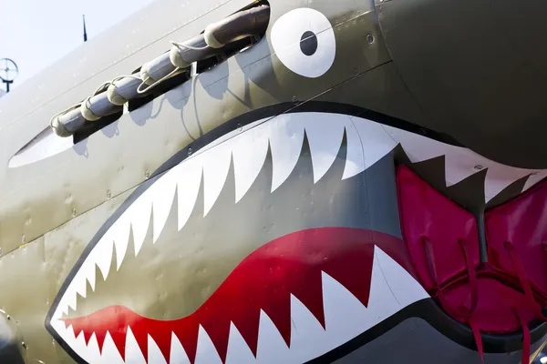 Letadla druhé světové války p-40 warhawk — Stock fotografie