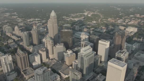 Charlotte Ist Die Bevölkerungsreichste Stadt Bundesstaat North Carolina Piemont Gelegen — Stockvideo