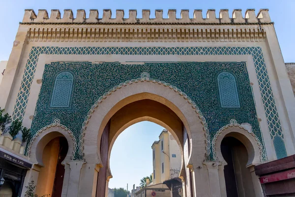 Bab Bou Jeloud Gate Blue Gate Φεζ Μαρόκο Αφρική — Φωτογραφία Αρχείου