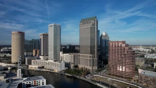 Widok Lotu Ptaka Miasto Tampa Floryda — Wideo stockowe