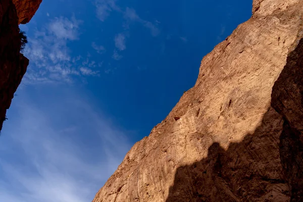 Hermosos Acantilados Cielos Azules Cerca Errachidia Marruecos África — Foto de Stock