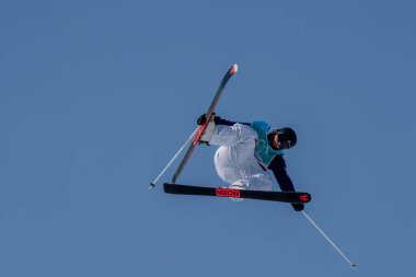 Mac FOREHAND, (ABD) 2022 Pekin Kış Olimpiyatları sırasında Pekin 'in Pekin kentindeki Büyük Hava Kayakçıları' nda BeIJING 2022: Serbest Stil Erkekler Erkekler Yarışması 'na katılmıştır..