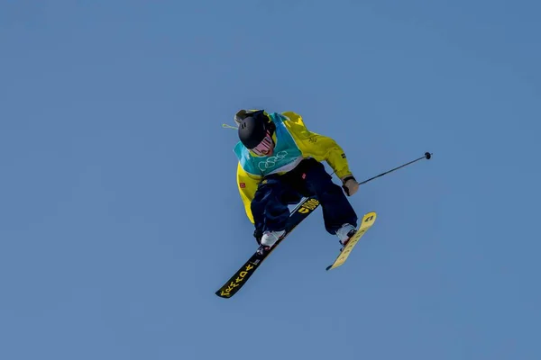 Henrik Harlaut Stati Uniti Vince Medaglia Bronzo Giochi Olimpici Invernali — Foto Stock