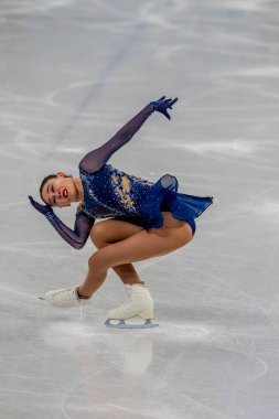 Kailani CRAINE (AUS), Pekin, Hebei, Çin 'de düzenlenen 2022 Kış Olimpiyatları sırasında Capital Indoor Stadyumu' nda düzenlenen Bayanlar Artistik Patinaj Kısa Paten Programı yarışmasında performans sergilemiştir..