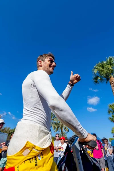 Romain Grosjean Genebra Suíça Prepara Para Praticar Para Grande Prêmio — Fotografia de Stock