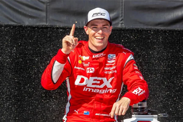 Scott Mclaughlin Christchurch New Zealand Wins Firestone Grand Prix Petersburg — Stock Photo, Image