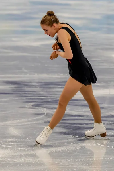 Anastasiia Gubanova Geo Бере Участь Змаганні Women Figure Skating Single — стокове фото