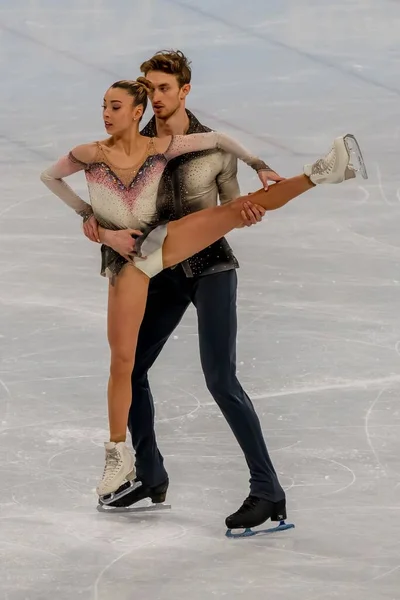 Marco Zandron Und Laura Barquero Esp Treten Während Der Olympischen — Stockfoto